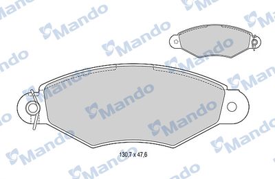 MBF015129 MANDO Комплект тормозных колодок, дисковый тормоз