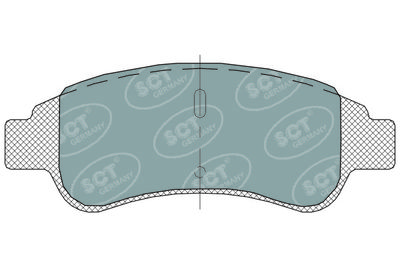 SP314PR SCT - MANNOL Комплект тормозных колодок, дисковый тормоз