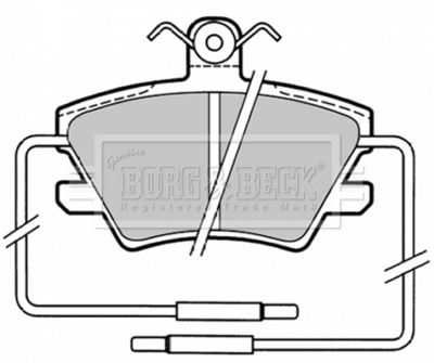 BBP1319 BORG & BECK Комплект тормозных колодок, дисковый тормоз