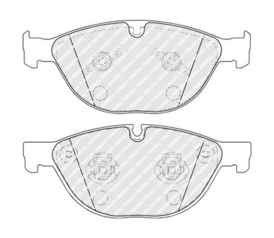 FDB5270 FERODO Комплект тормозных колодок, дисковый тормоз
