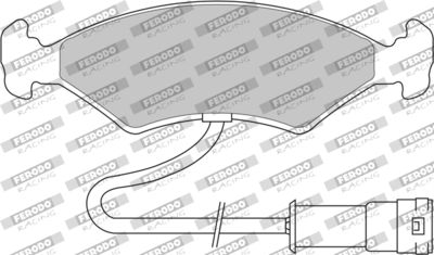 FDS212 FERODO RACING Комплект тормозных колодок, дисковый тормоз