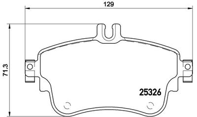 P50094 BREMBO Комплект тормозных колодок, дисковый тормоз