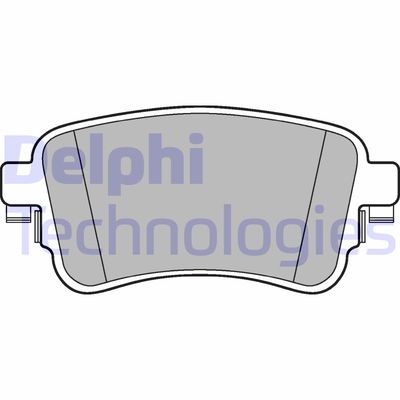 LP3261 DELPHI Комплект тормозных колодок, дисковый тормоз