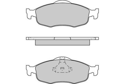 120592 E.T.F. Комплект тормозных колодок, дисковый тормоз