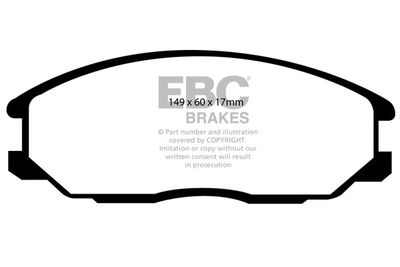 DP41332R EBC Brakes Комплект тормозных колодок, дисковый тормоз