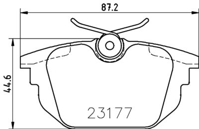 PCP1487 DON Комплект тормозных колодок, дисковый тормоз