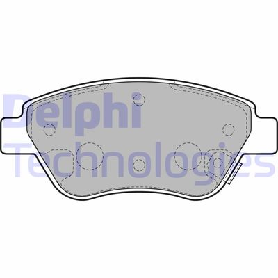 LP2478 DELPHI Комплект тормозных колодок, дисковый тормоз