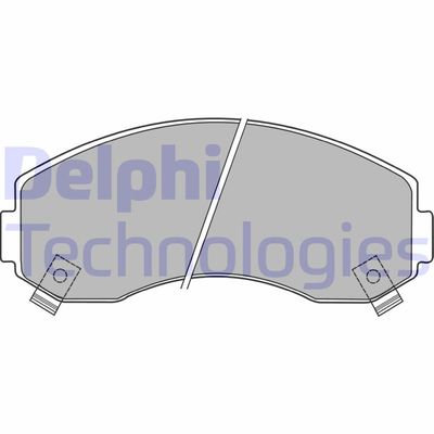 LP1433 DELPHI Комплект тормозных колодок, дисковый тормоз