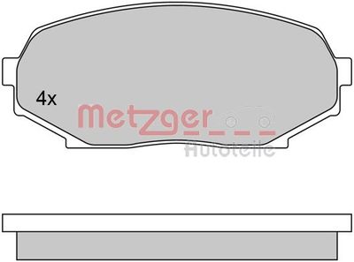 1170396 METZGER Комплект тормозных колодок, дисковый тормоз