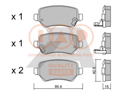 70421121P IAP QUALITY PARTS Комплект тормозных колодок, дисковый тормоз