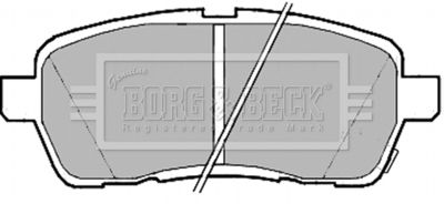 BBP2182 BORG & BECK Комплект тормозных колодок, дисковый тормоз