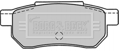 BBP1301 BORG & BECK Комплект тормозных колодок, дисковый тормоз