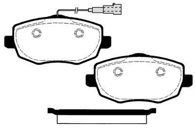 RA03322 RAICAM Комплект тормозных колодок, дисковый тормоз