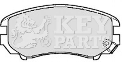 KBP1884 KEY PARTS Комплект тормозных колодок, дисковый тормоз