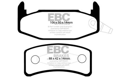 DP978 EBC Brakes Комплект тормозных колодок, дисковый тормоз