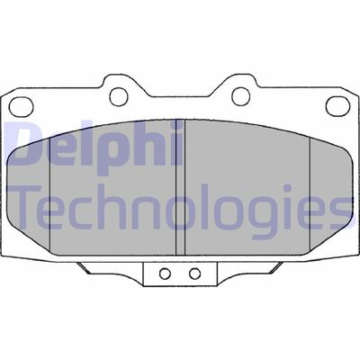 LP1020 DELPHI Комплект тормозных колодок, дисковый тормоз
