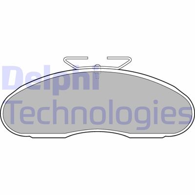 LP1098 DELPHI Комплект тормозных колодок, дисковый тормоз