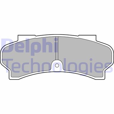 LP588 DELPHI Комплект тормозных колодок, дисковый тормоз