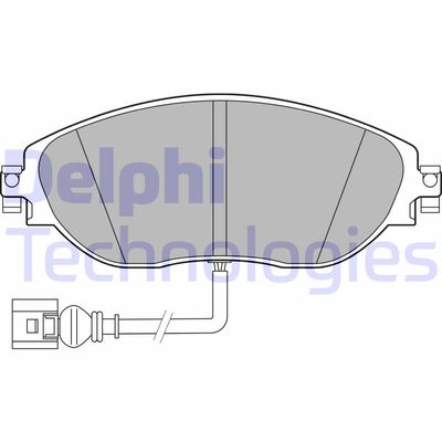 LP3389 DELPHI Комплект тормозных колодок, дисковый тормоз