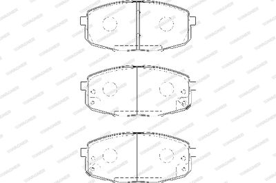 WBP23966A WAGNER Комплект тормозных колодок, дисковый тормоз