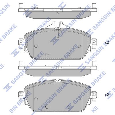 SP4044 Hi-Q Комплект тормозных колодок, дисковый тормоз