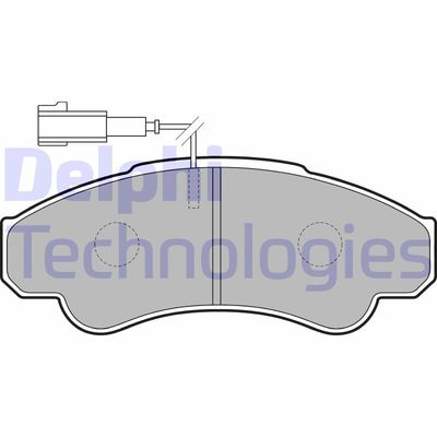 LP1751 DELPHI Комплект тормозных колодок, дисковый тормоз