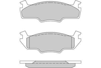 120162 E.T.F. Комплект тормозных колодок, дисковый тормоз