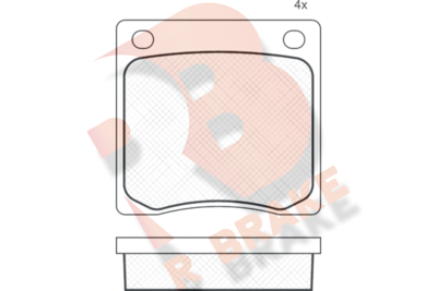 RB0113 R BRAKE Комплект тормозных колодок, дисковый тормоз