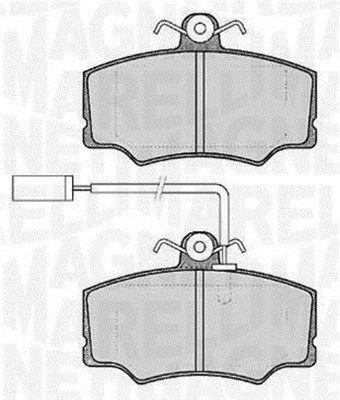 363916060119 MAGNETI MARELLI Комплект тормозных колодок, дисковый тормоз