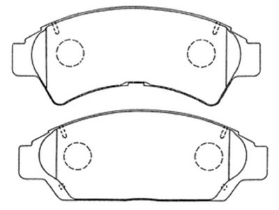 AKD1149 ASVA Комплект тормозных колодок, дисковый тормоз