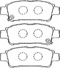 A2N069 AISIN Комплект тормозных колодок, дисковый тормоз