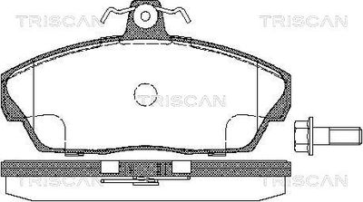 811017012 TRISCAN Комплект тормозных колодок, дисковый тормоз