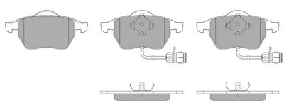 FBP0872 FREMAX Комплект тормозных колодок, дисковый тормоз