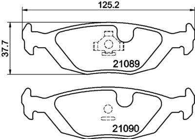 PCP1464 DON Комплект тормозных колодок, дисковый тормоз