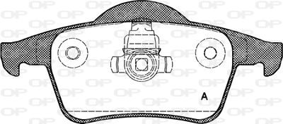 BPA071400 OPEN PARTS Комплект тормозных колодок, дисковый тормоз