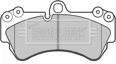 BBP1973 BORG & BECK Комплект тормозных колодок, дисковый тормоз