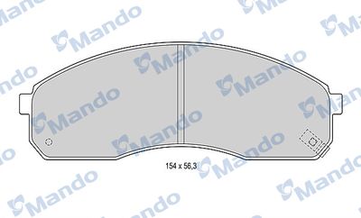 MBF015319 MANDO Комплект тормозных колодок, дисковый тормоз