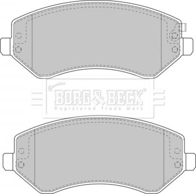 BBP1830 BORG & BECK Комплект тормозных колодок, дисковый тормоз
