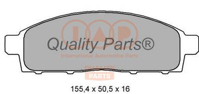 70412034 IAP QUALITY PARTS Комплект тормозных колодок, дисковый тормоз