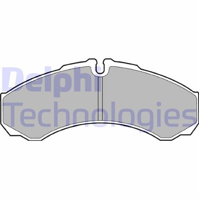 LP1616 DELPHI Комплект тормозных колодок, дисковый тормоз