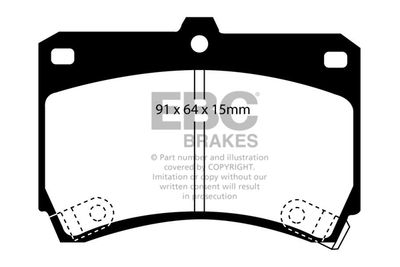 DP4884R EBC Brakes Комплект тормозных колодок, дисковый тормоз