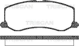 811069005 TRISCAN Комплект тормозных колодок, дисковый тормоз