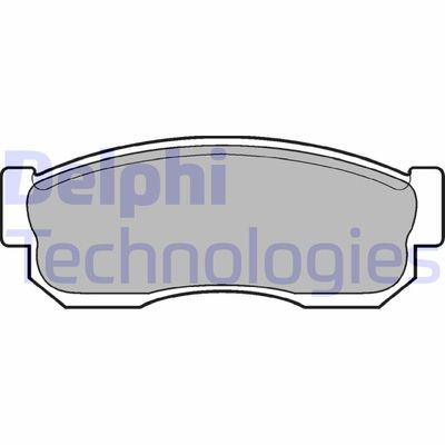 LP744 DELPHI Комплект тормозных колодок, дисковый тормоз