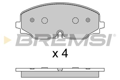 BP3809 BREMSI Комплект тормозных колодок, дисковый тормоз