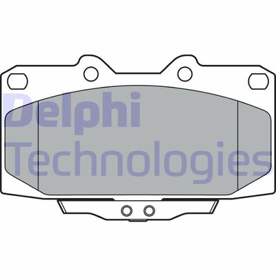 LP3409 DELPHI Комплект тормозных колодок, дисковый тормоз