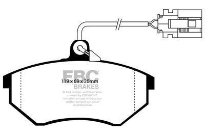 DP981 EBC Brakes Комплект тормозных колодок, дисковый тормоз