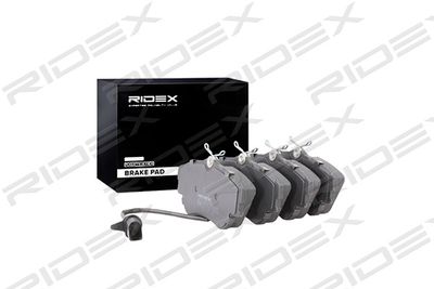 402B0796 RIDEX Комплект тормозных колодок, дисковый тормоз