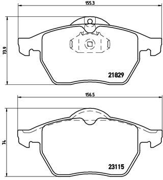 P59022 BREMBO Комплект тормозных колодок, дисковый тормоз