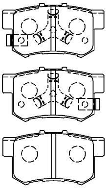 C2N061 AISIN Комплект тормозных колодок, дисковый тормоз