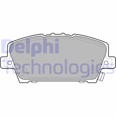 LP1970 DELPHI Комплект тормозных колодок, дисковый тормоз